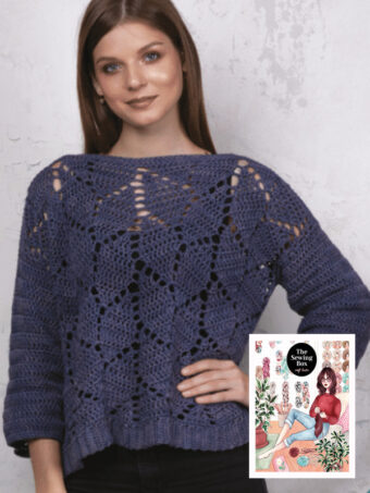 Loose leaf jumper by The Missing Yarn in The Sewing Box 11