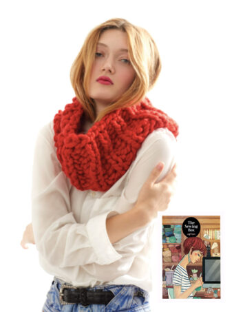 English knit collar by Loops by mango in The Sewing Box Magazine 9