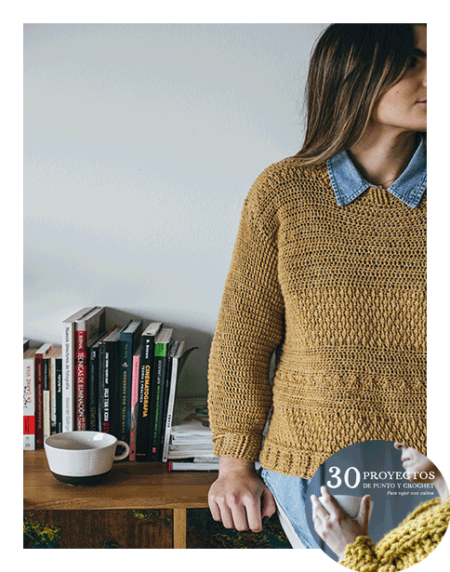 Paca Sweater por Dos Punts y Laura Algarra en 30 Proyectos de punto y crochet para tejer con CALMA